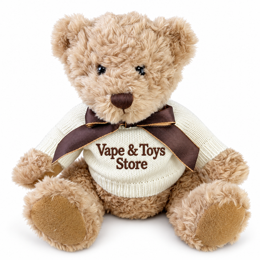 Vape & Toys Store Classic Teddy Bear – Soft Brown Plush Toy